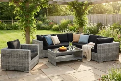 Comfort Garden Hengestoler|Loungestol Ute-Bahamas Lounge Lenestol Utendørs i Kunstrotting Svart