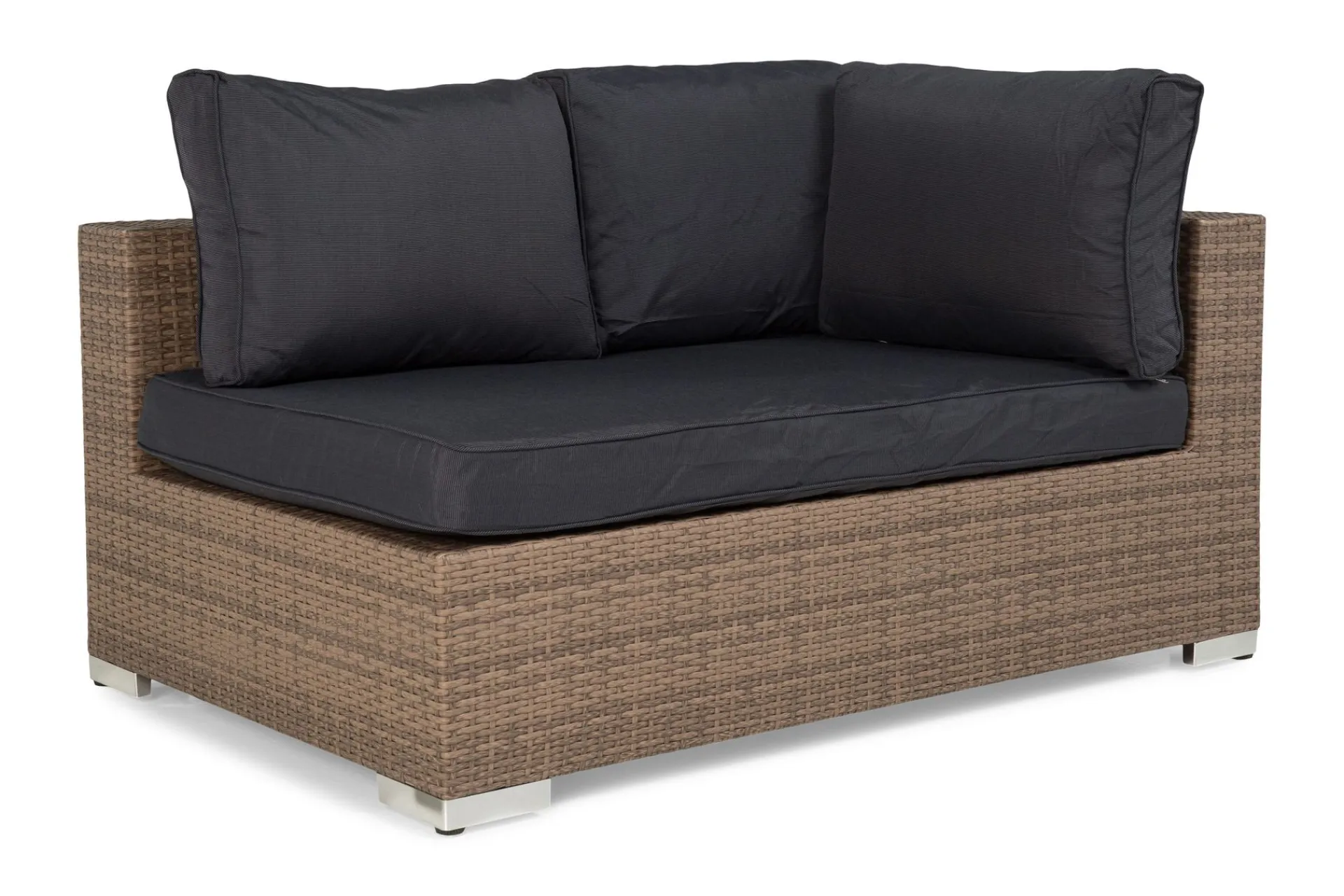Comfort Garden Solstolpute|Komplette Putesett-Bahamas Putetrekk til Høyre/Venstre Grey
