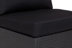 Comfort Garden Solstolpute|Komplette Putesett-Bahamas Putetrekk til Midtmodul Svart
