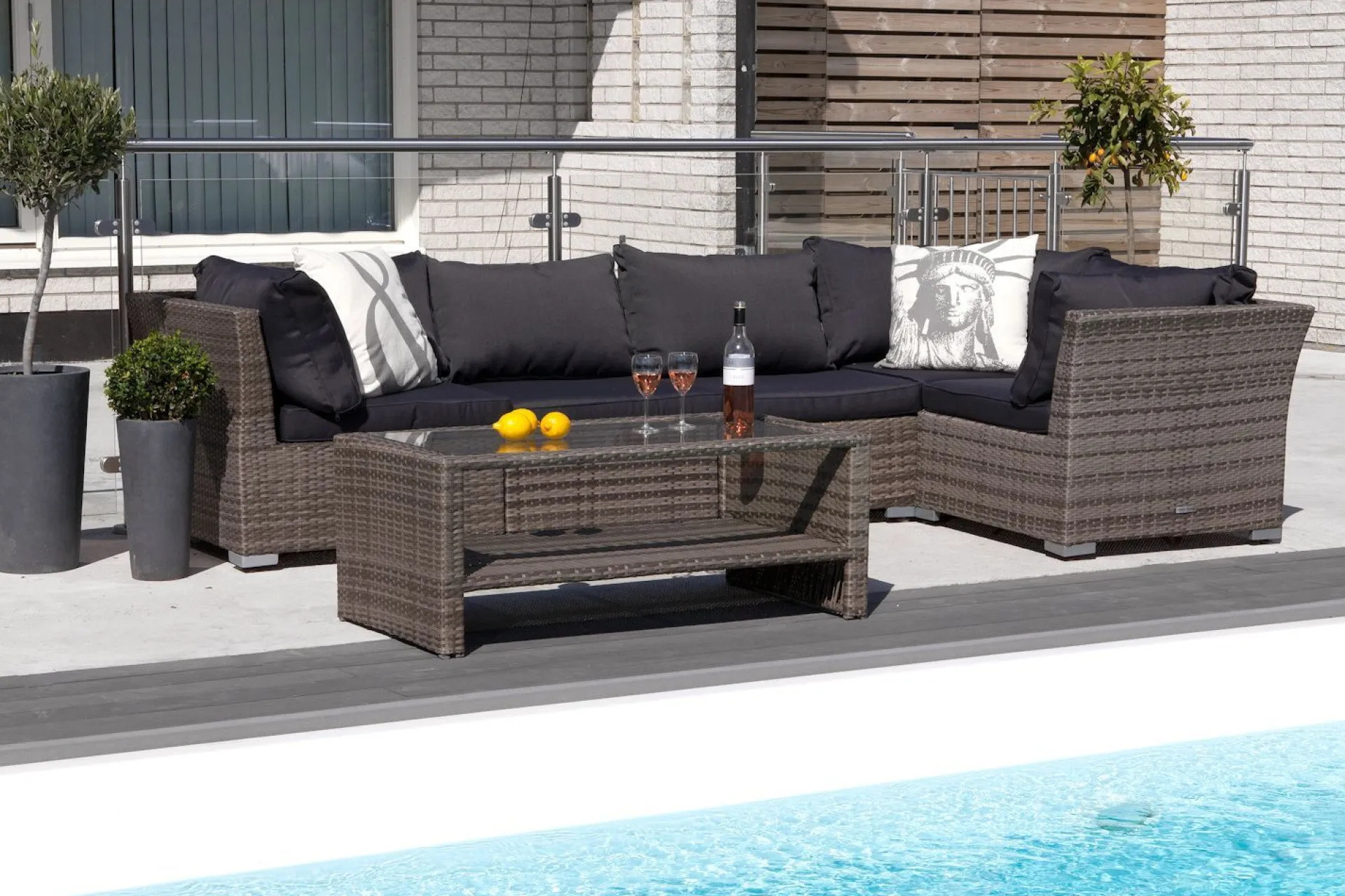 Comfort Garden Bahamas Putetrekk til Ottoman/Bord