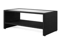 Comfort Garden Bahamas Sofabord med Hylle Utendørs 113 cm Kunstrotting