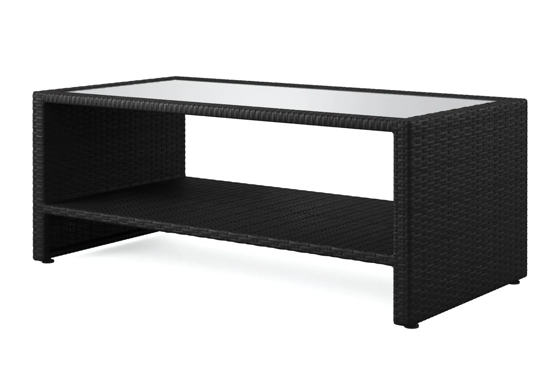 Comfort Garden Bahamas Sofabord med Hylle Utendørs 113 cm Kunstrotting