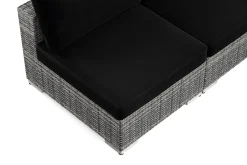 Comfort Garden Bahamas U-formet utendørs loungegruppe med åpen avslutning, 9-seters med bord