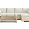 Comfort Garden Bahamas utendørs divansofa 5-seters med vendbar divan og bord med hylle