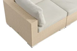 Comfort Garden Loungemøbler Salg|Loungesett-Bahamas utendørs hjørnesofa 6-seters vendbar med lenestol og bord med hylle