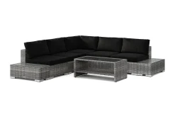 Comfort Garden Bahamas utendørs hjørnesofa 7-seters vendbar med bord