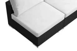 Comfort Garden Loungemøbler Salg|Loungesett-Bahamas utendørs hjørnesofa 7-seters vendbar med åpen avslutning og bord med hylle