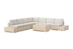 Comfort Garden Loungemøbler Salg|Loungesett-Bahamas utendørs hjørnesofa 7-seters vendbar med åpen avslutning og bord