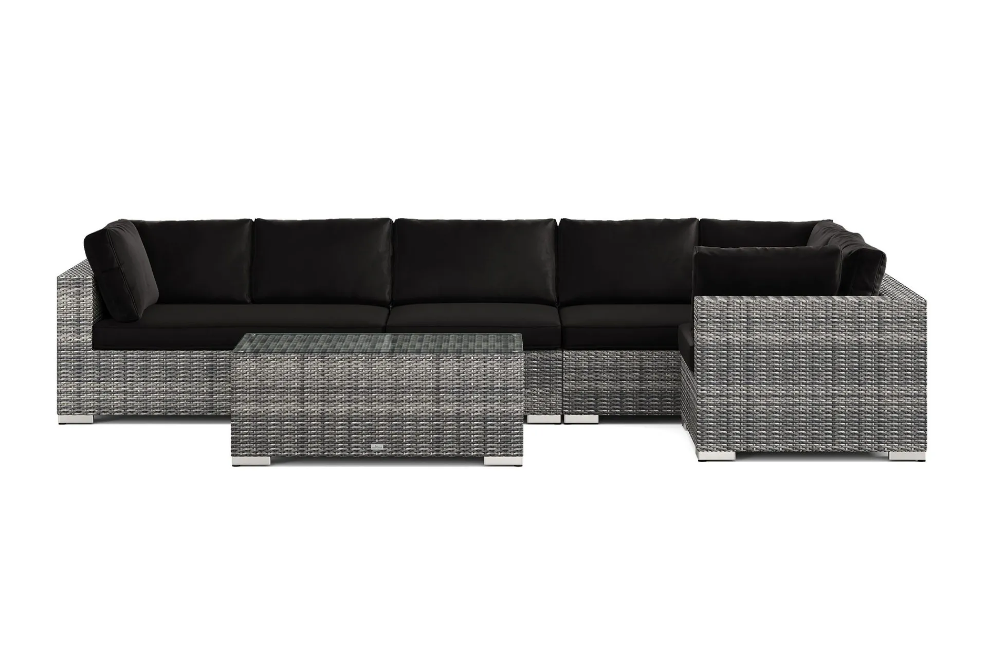 Comfort Garden Bahamas utendørs hjørnesofa 6-seters vendbar med bord