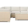 Comfort Garden Veranda & Terrasse-Bahamas utendørs hjørnesofa 5-seters vendbar med bord