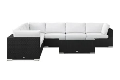 Comfort Garden Bahamas utendørs hjørnesofa 7-seters vendbar med bord