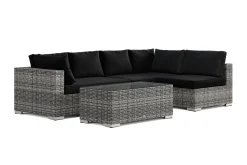 Comfort Garden Bahamas utendørs loungegruppe 5-seters med vendbar sjeselong og bord