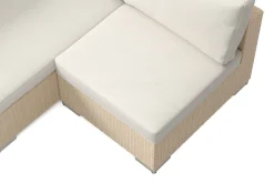Comfort Garden Veranda & Terrasse|Loungemøbler Salg-Bahamas utendørs loungegruppe 6-seters med vendbar sjeselong og bord med hylle Beige