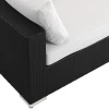 Comfort Garden Bahamas utendørs L-sofa venstre 7-seters med lenestol og bord med hylle