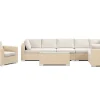 Comfort Garden Loungemøbler Salg-Bahamas utendørs L-sofa venstre 8-seters med lenestol og bord