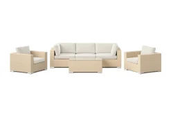Comfort Garden Veranda & Terrasse|Loungemøbler Salg-Bahamas utendørs sofagruppe 5-seters med to lenestoler og bord