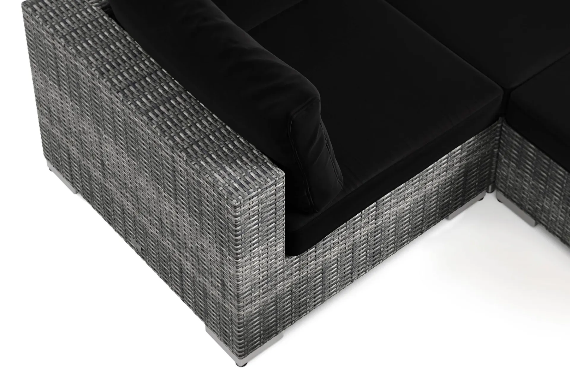 Comfort Garden Veranda & Terrasse|Loungemøbler Salg-Bahamas utendørs U-sofa 7-seters vendbar divan med åpen avslutning og bord