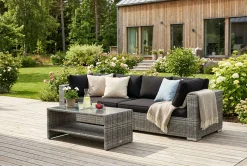 Comfort Garden Bahamas utesofa 4-seters med bord og hylle