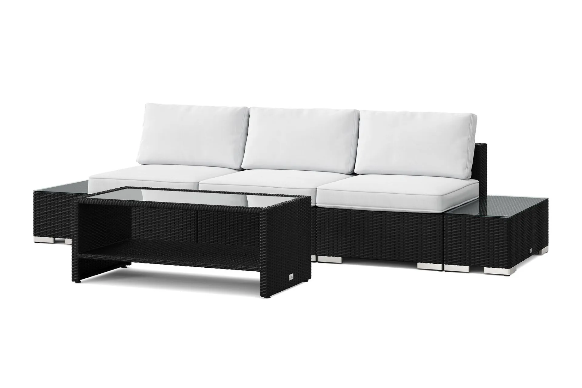 Comfort Garden Loungemøbler Salg|Loungesett-Bahamas utesofa 3-seters med bord med hylle