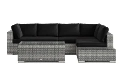 Comfort Garden Veranda & Terrasse-Bahamas utesofa 5-seters vendbar sjeselong med avslutning og bord