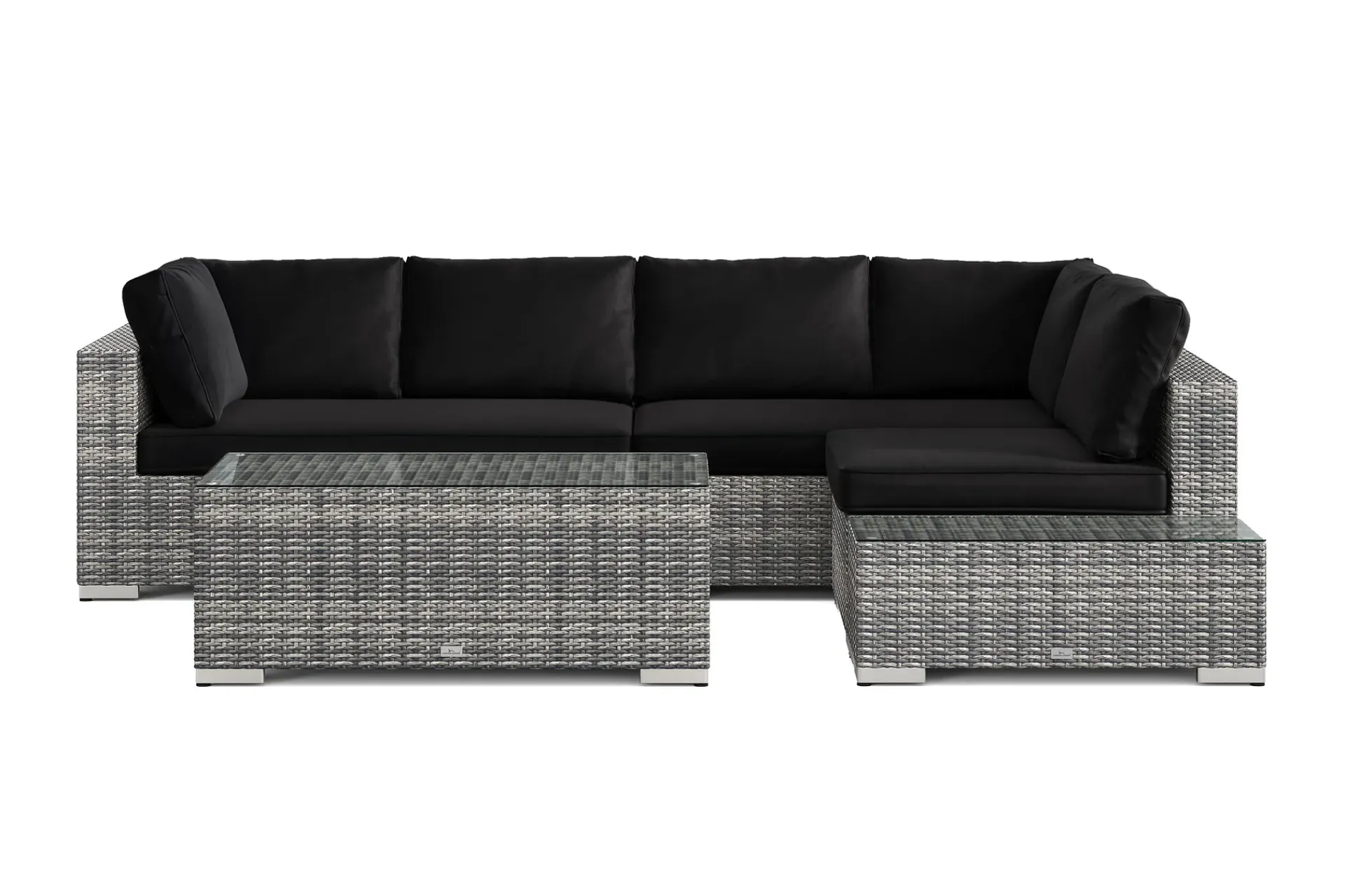 Comfort Garden Veranda & Terrasse-Bahamas utesofa 5-seters vendbar sjeselong med avslutning og bord