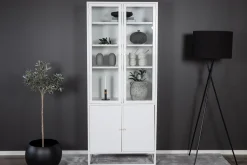 Venture Home Bokhylle-Bakal Bokhylle med Dører Hvit