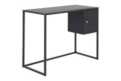 Venture Home Kontorbord-Bakal Skrivebord 95 cm med Oppbevaring Skap Svart