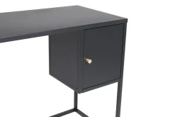 Venture Home Kontorbord-Bakal Skrivebord 95 cm med Oppbevaring Skap Svart