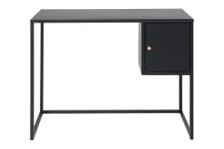 Venture Home Kontorbord-Bakal Skrivebord 95 cm med Oppbevaring Skap Svart