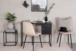 Venture Home Kontorbord-Bakal Skrivebord 95 cm med Oppbevaring Skap Svart