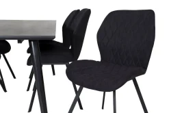 Venture Home Spisegrupper-Balisa Spisegruppe 180 cm inkl. 6 Sumoas Stoler Svart