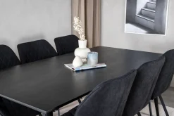 Venture Home Spisegrupper-Balisa Spisegruppe 180 cm inkl. 6 Sumoas Stoler Svart
