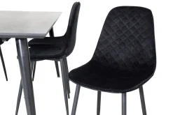 Venture Home Spisegrupper-Balisa Spisegruppe 180 cm inkl. 6 Ypas Stoler Svart