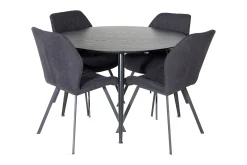 Venture Home Balisa Spisegruppe 115 cm Rund inkl. 4 Sumoas Stoler