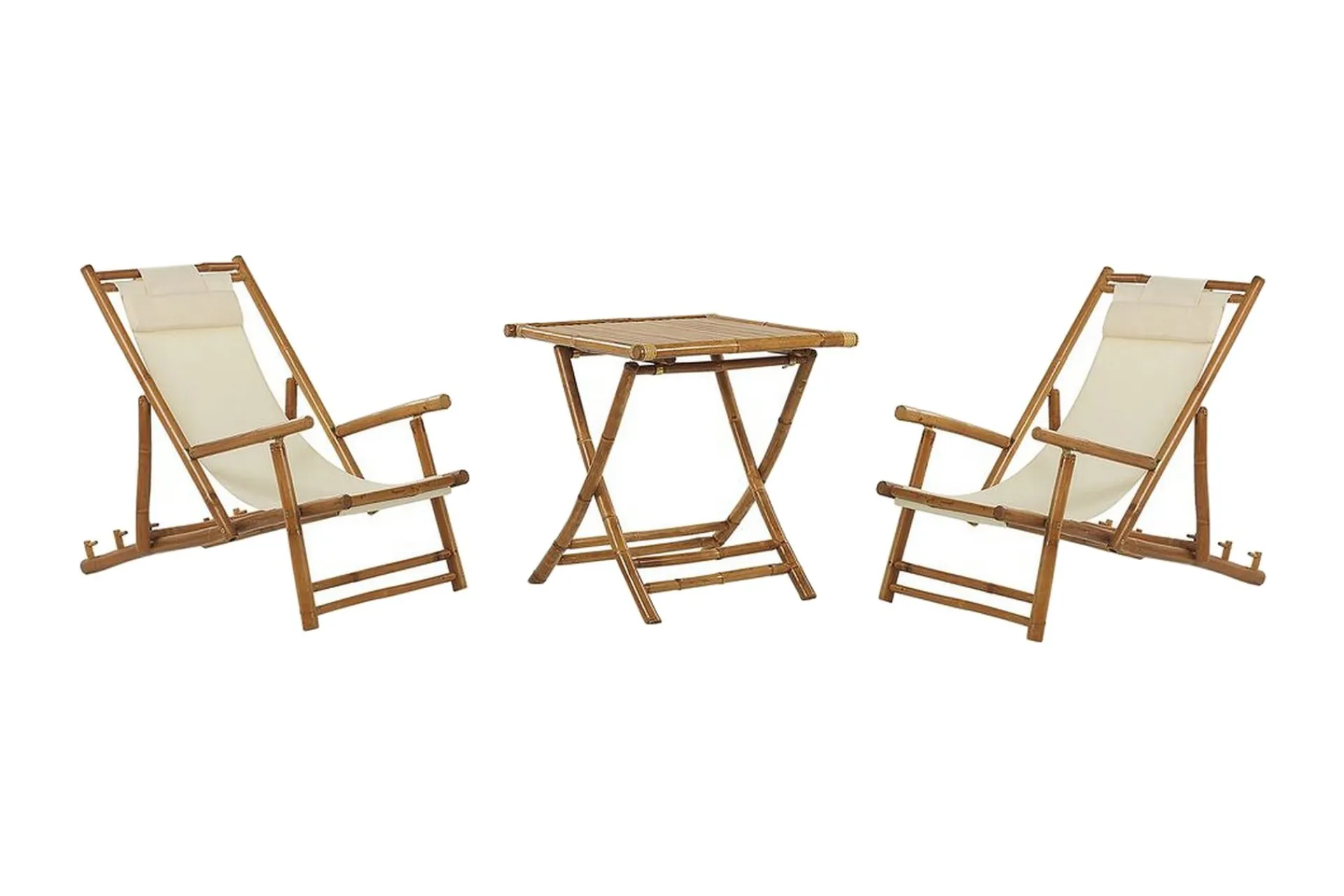 Cafesett|Balkonggrupper-Balkongsett Hvit/ ATRANI / SPELLO Beige