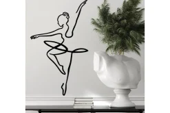 Skilt-Ballerina 1 Veggdekor Svart
