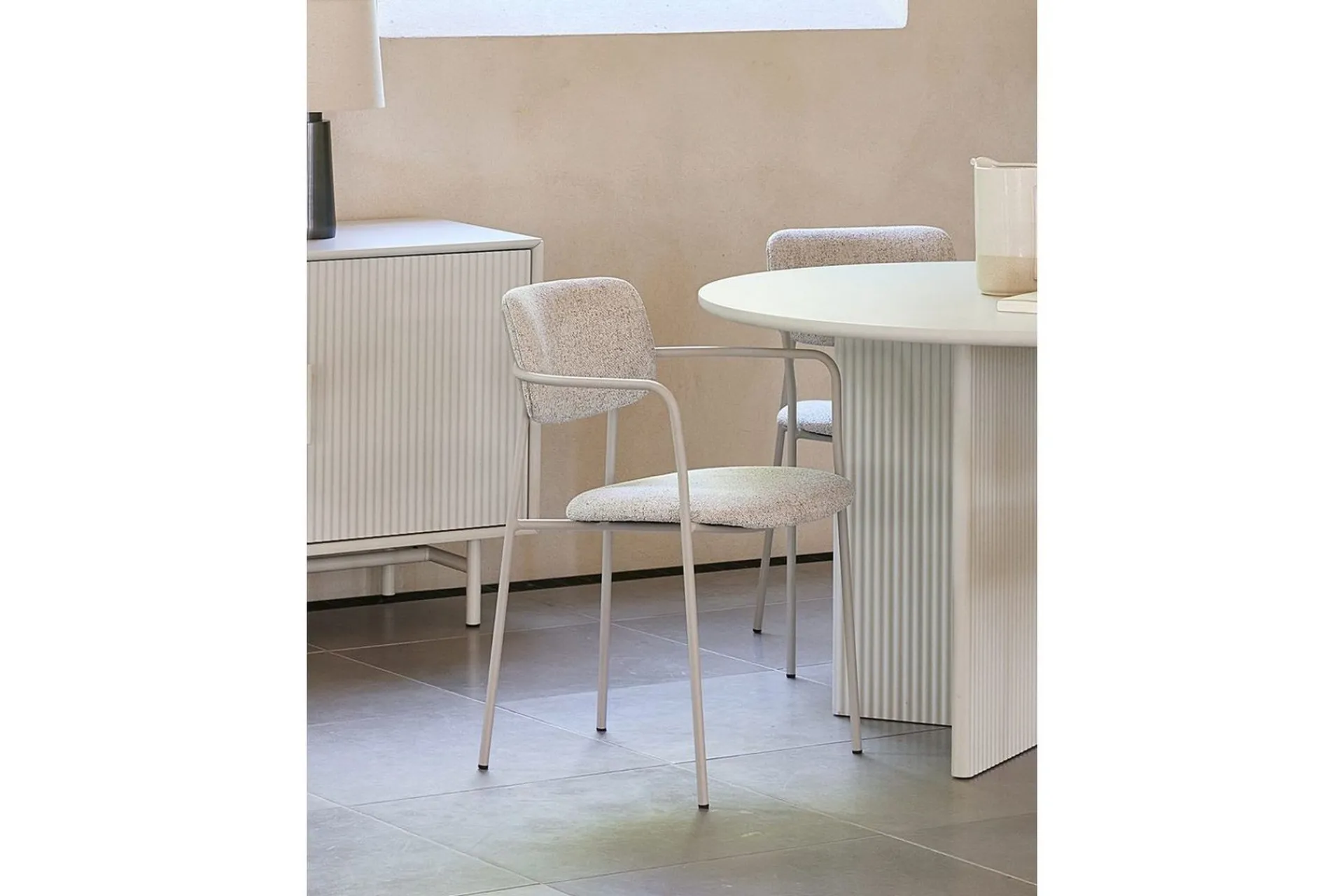 Karmstoler-Bano Lenestol Off White