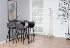 Barbord HOME4YOU Seaford 120x60x105 cm svart