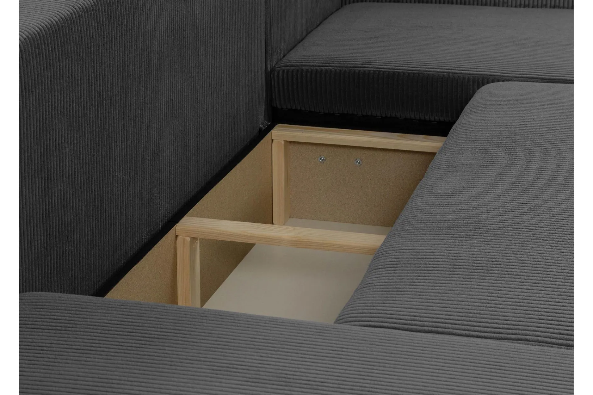 U-Sofa-Barile Sofa Dobbeldivan 4-seter Lyserød