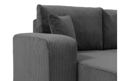U-Sofa-Barile Sofa Dobbeldivan 4-seter Lyserød