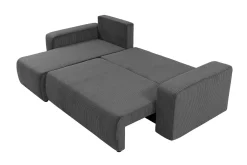 Sofa Med Sjeselong-Barile Sofa med Divan 3-seter Grey