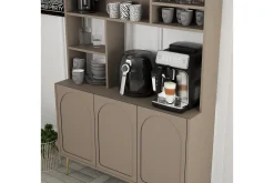 Bar Kaffeskap Hazim Tre Atlas / Gull