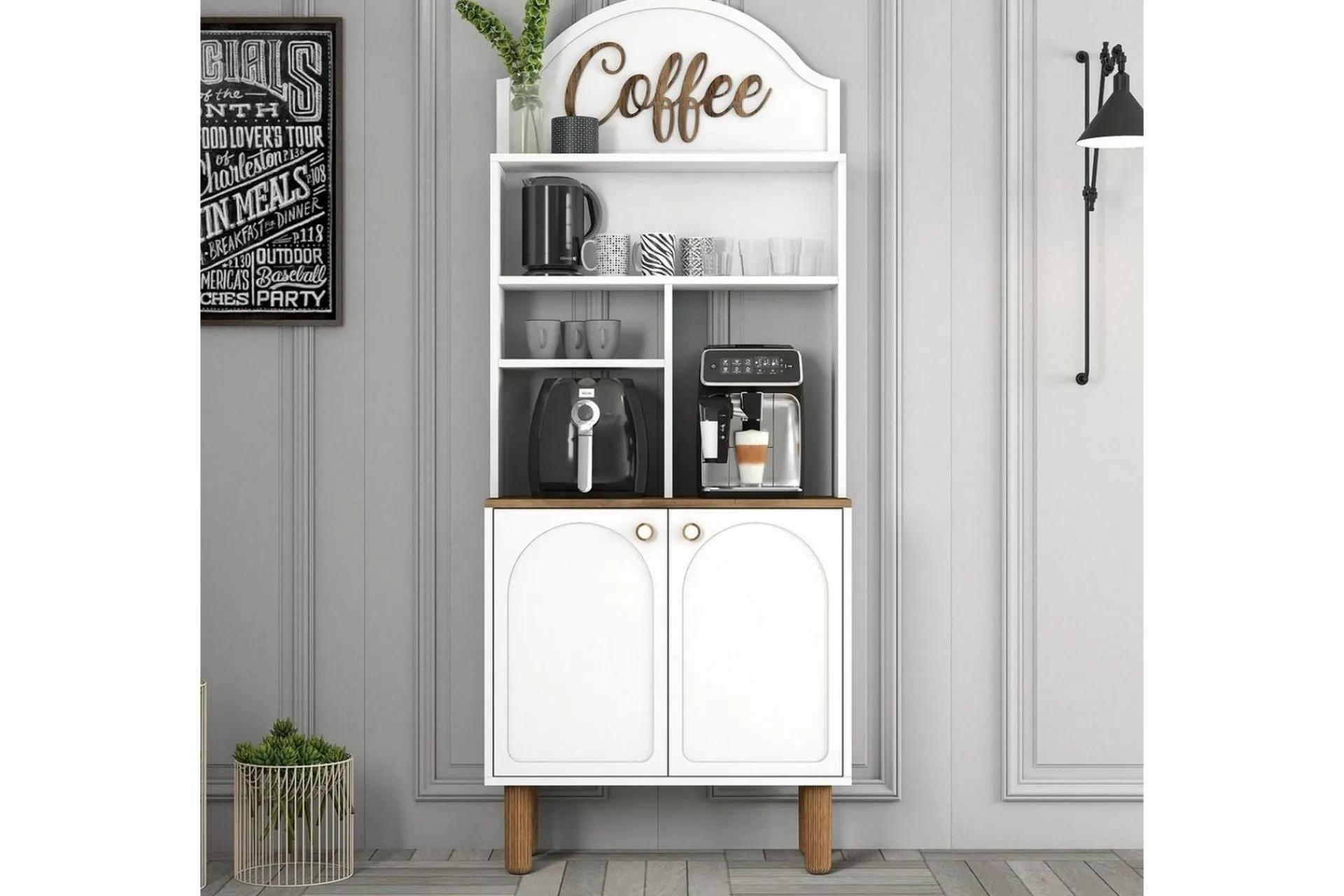 Bar Kaffeskap To / Eik