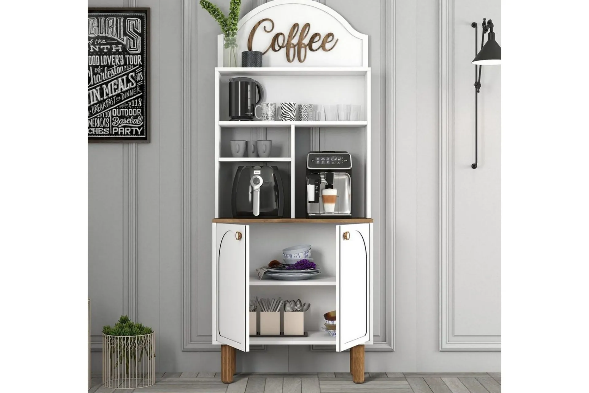 Bar Kaffeskap To / Eik