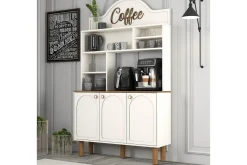 Bar Kaffeskap Tre Krem / Eik