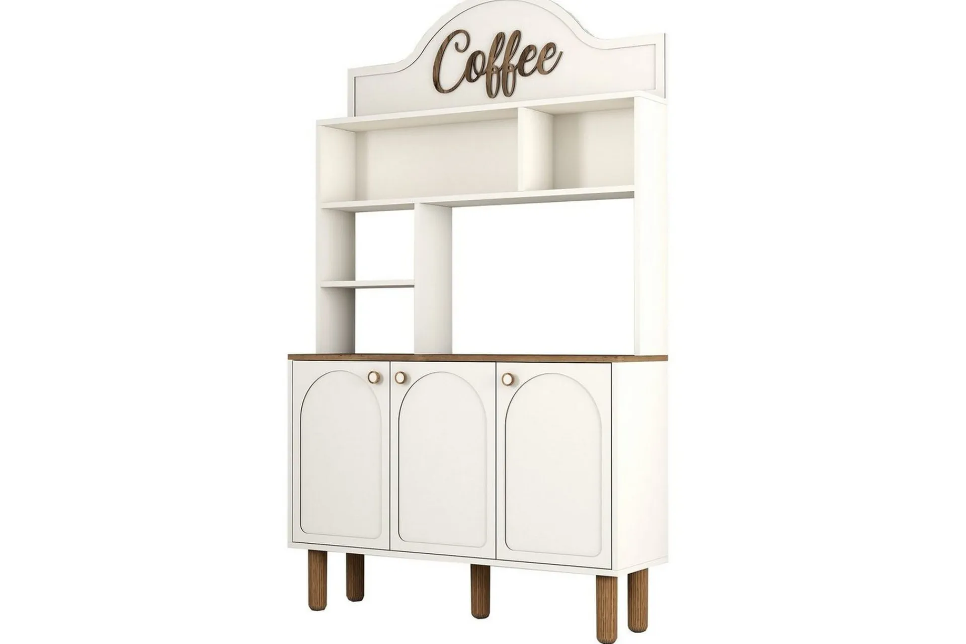 Bar Kaffeskap Tre Krem / Eik
