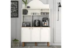 Bar Kaffeskap Tre Krem / Eik