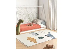 Barnetekstiler|Barnetepper-Barnematte Gharta Beige,Grey