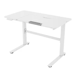 Barnebord-Barneskrivebord HOME4YOU Ergo Kid med 1 motor 112x60x56-80 cm Hvit
