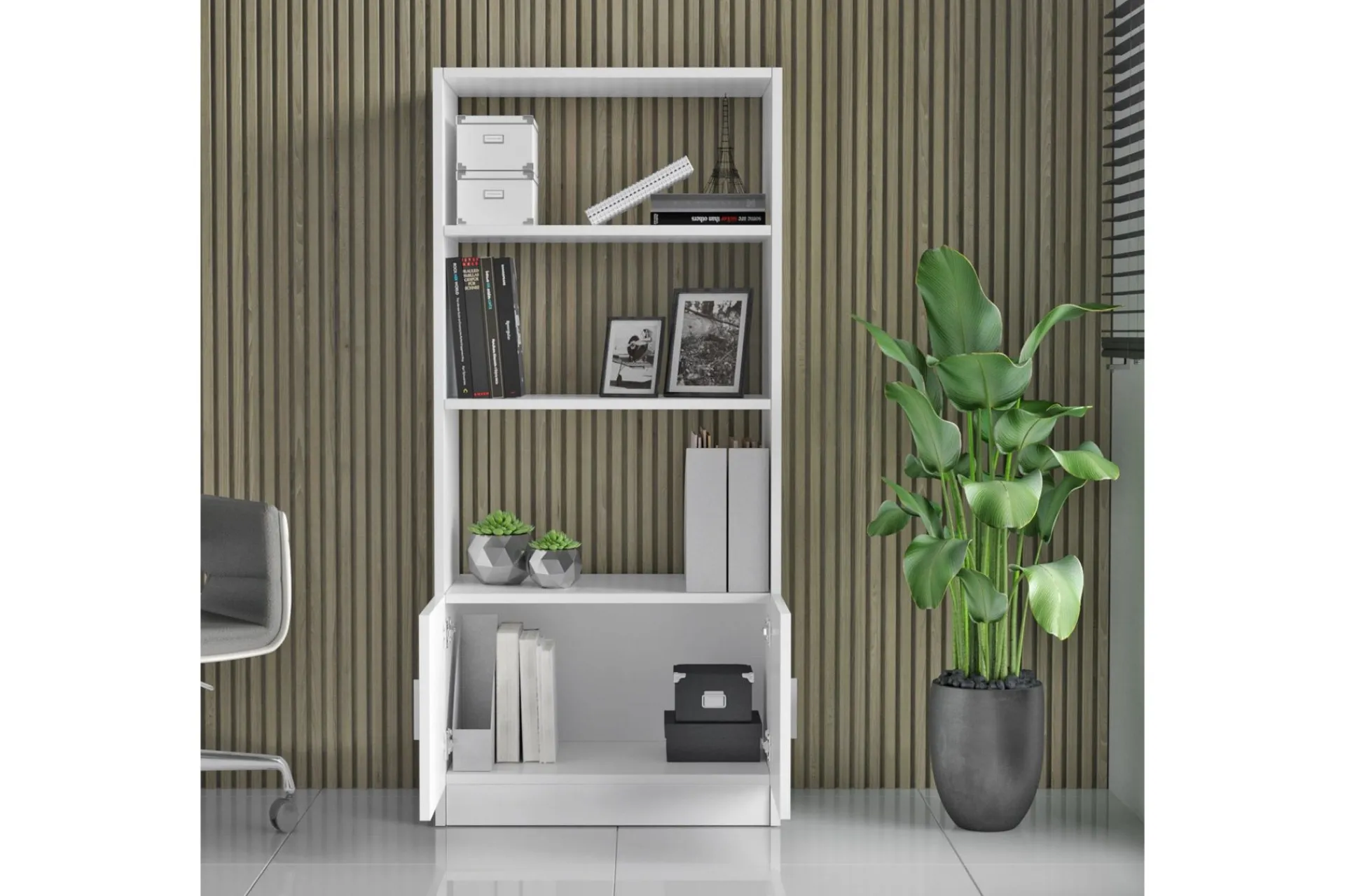 Bokhylle-Barrock Bokhylle 38x64 cm Hvit